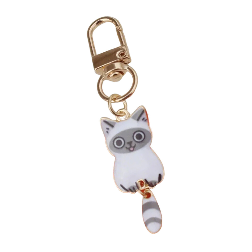 C Stylish Alloy Cat Keychain With 7755300079494