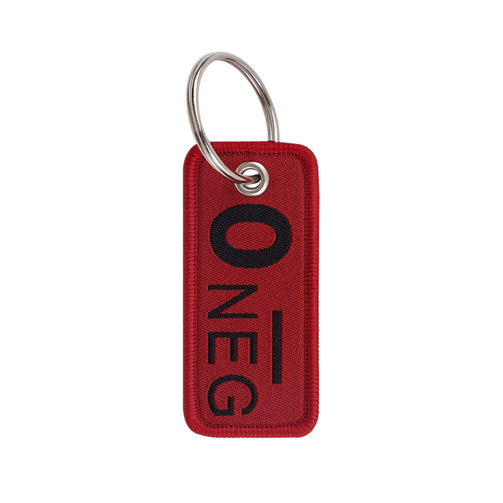 8 Blood Type Embroidered Keychain Pendant 7755300078183
