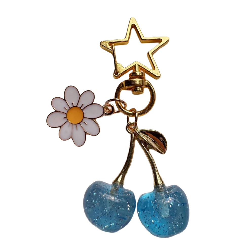 Blue Cherries Flower Keychain Fashionable Fruit-image-OPC-PJVS6TY-NEW