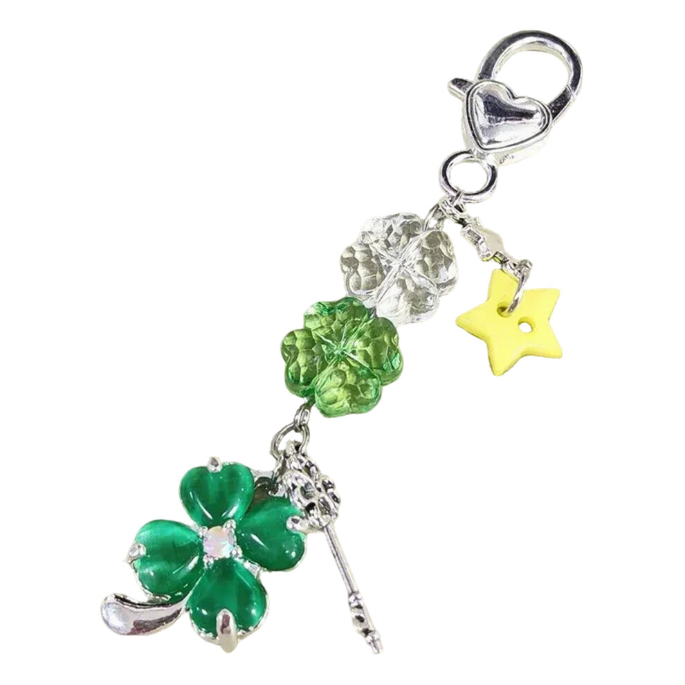 Leaf Phone Pendant Keychain Accessory Green 7755310068877