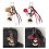 2 Adorable Schnauzer Dog Keychain Bag 2
