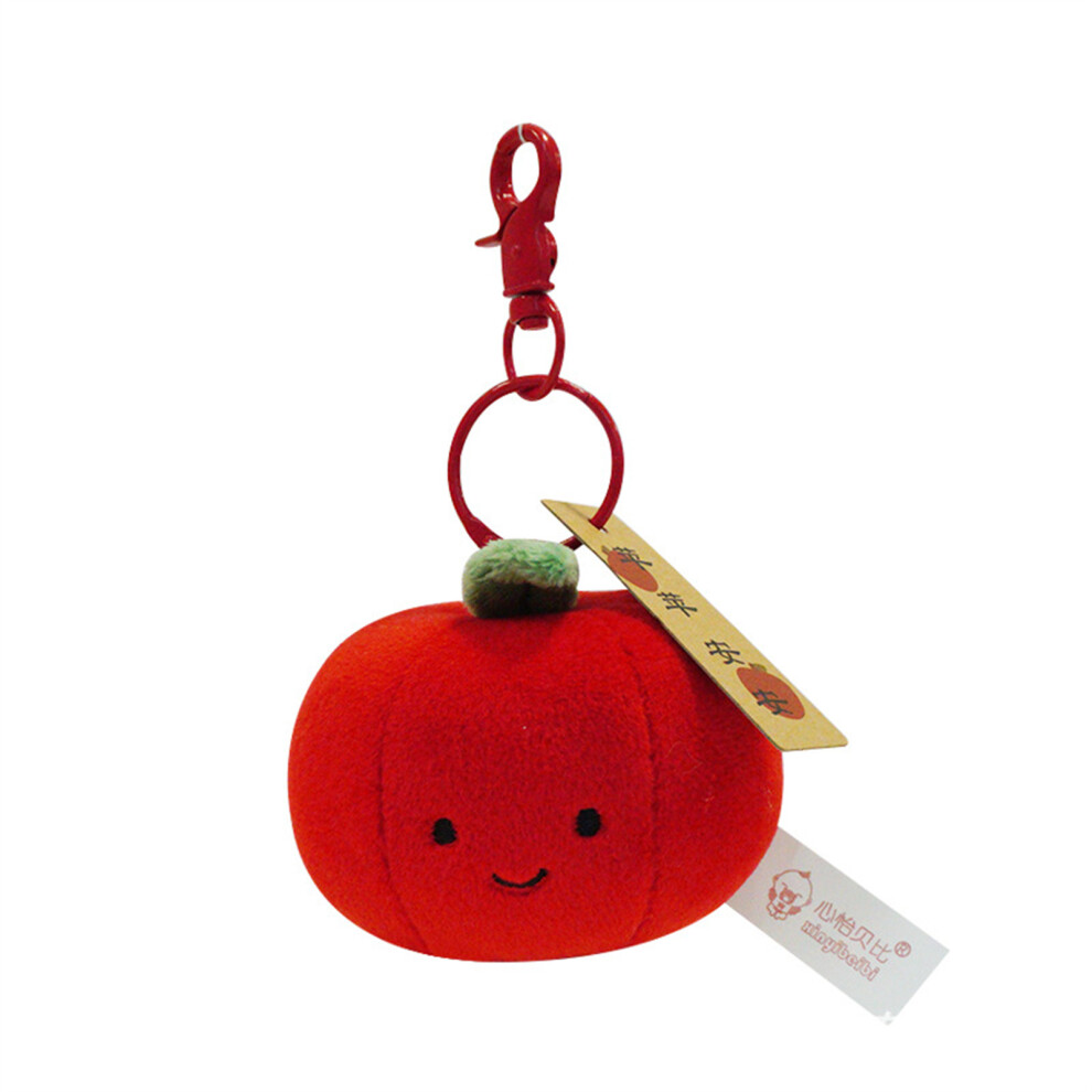 Red Lovely Fruit Plush Keychain Pendants 7755310069751
