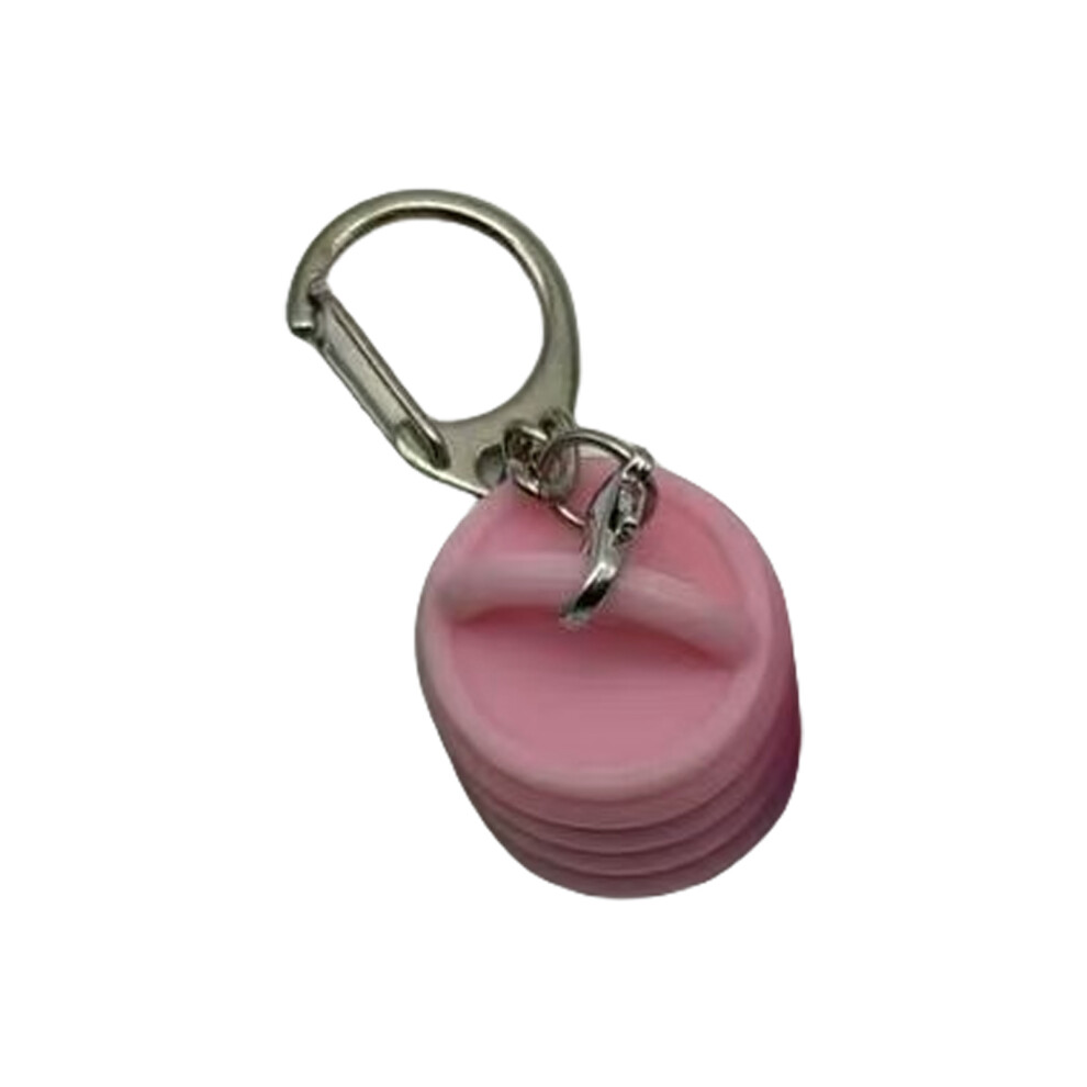 Pink Portable Lip Gloss Keychain Caps 7755310070580
