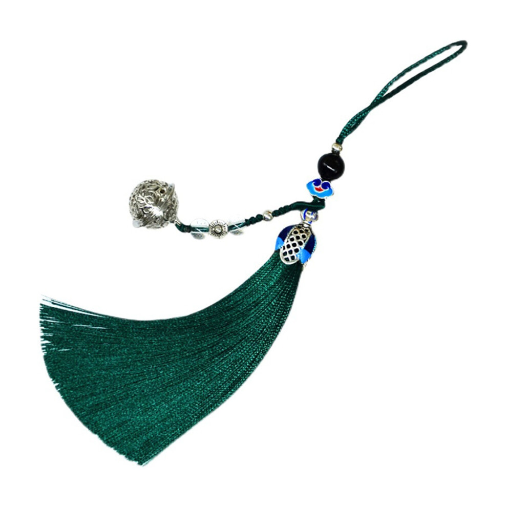 Dark Green Exquisite Handmade Vintage Tassels 7755310070665
