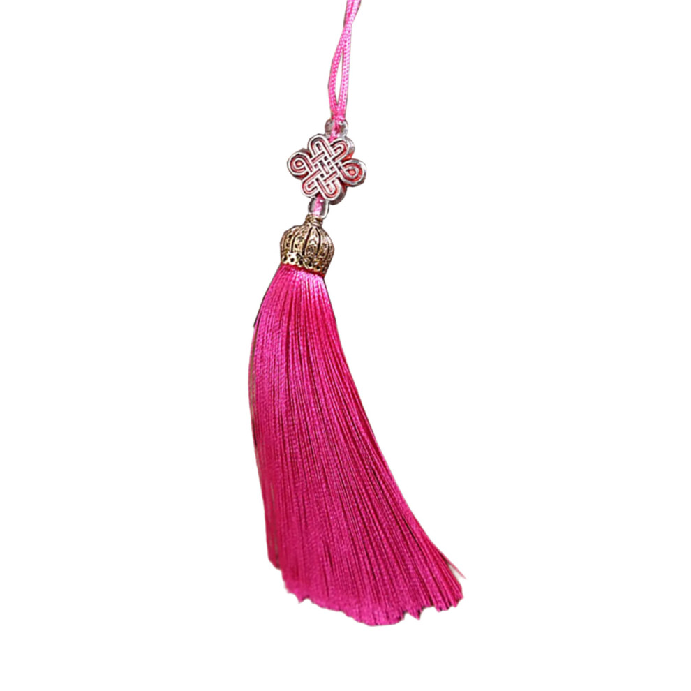 Rose Red Chinese Knot Tassels Pendant 7755310071631