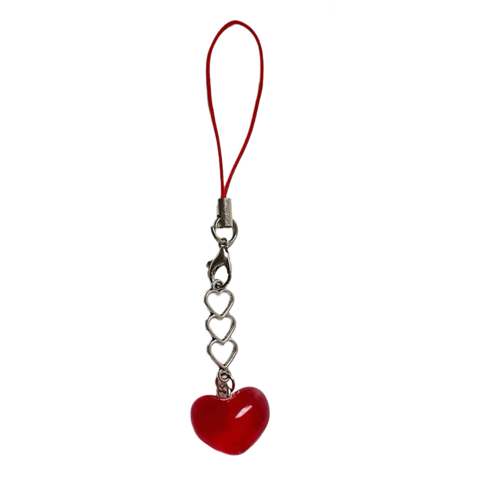 Stylish Love Heart Keychain Eye Red 7755310072546