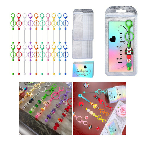 60 Pcs Keychain Making Set 1