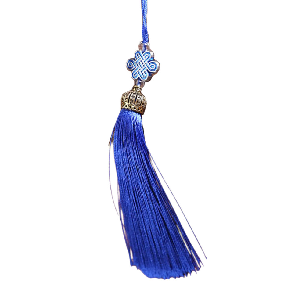Royal Blue Chinese Knot Tassels Pendant 7755310071723