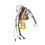 Letter B Color Baseball Baseball Bag 1