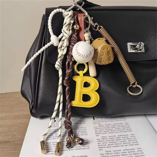 Letter B Color Baseball Baseball Bag 1