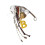 Letter B Color Baseball Baseball Bag 4