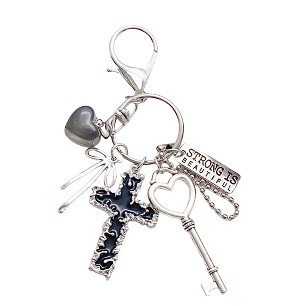 Fashion Heart Bowknot Keychain Fashion 7755310073758