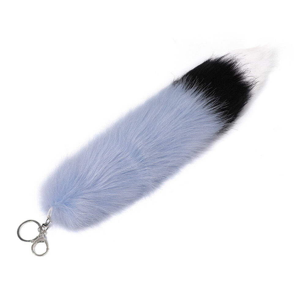 Blue Black Gradient Foxes Furs Tail 7755310078142