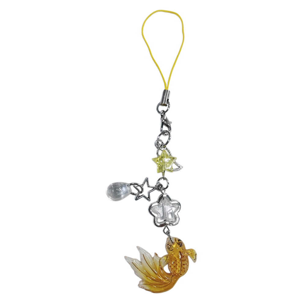 Yellow Colorful Fish Star Beaded Phone 7755310075431