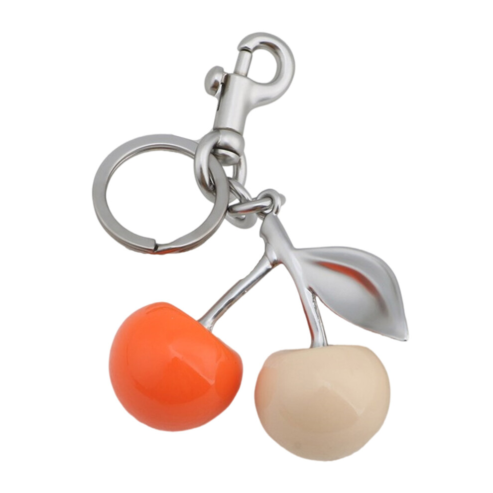 Silver Portable Cherries Pendant Keychain Charm 7755310075882