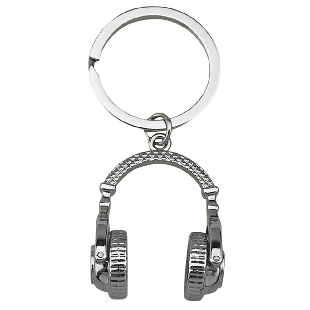 Headphones Silver Creative Music Keychain Earphone 7755310075752
