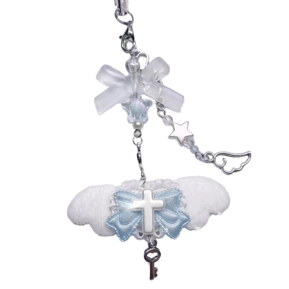White And Blue Pink Wing Phone 7755320049774