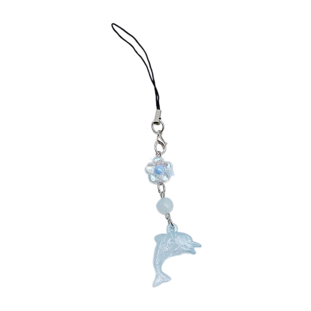 Blue Themed Keychain Pendant Dolphin Phone 7755320050084