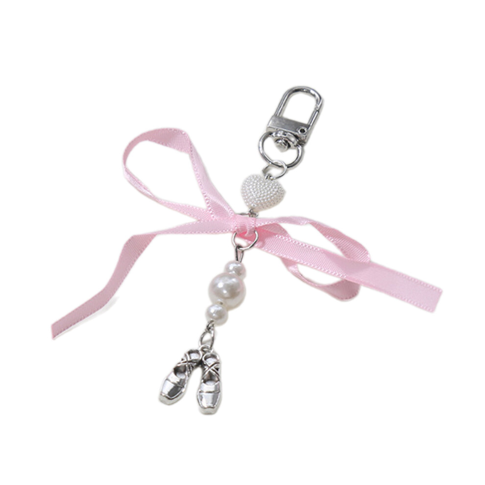 Ballet Shoes Bowknot Charm Keychains 7755320050060