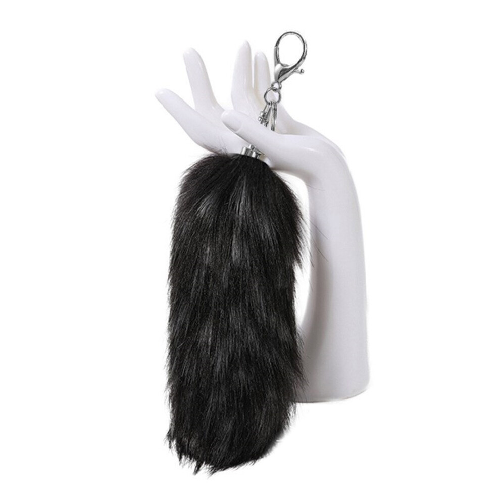 Black Elegant Keyrings Charm With Foxes 7755320052538