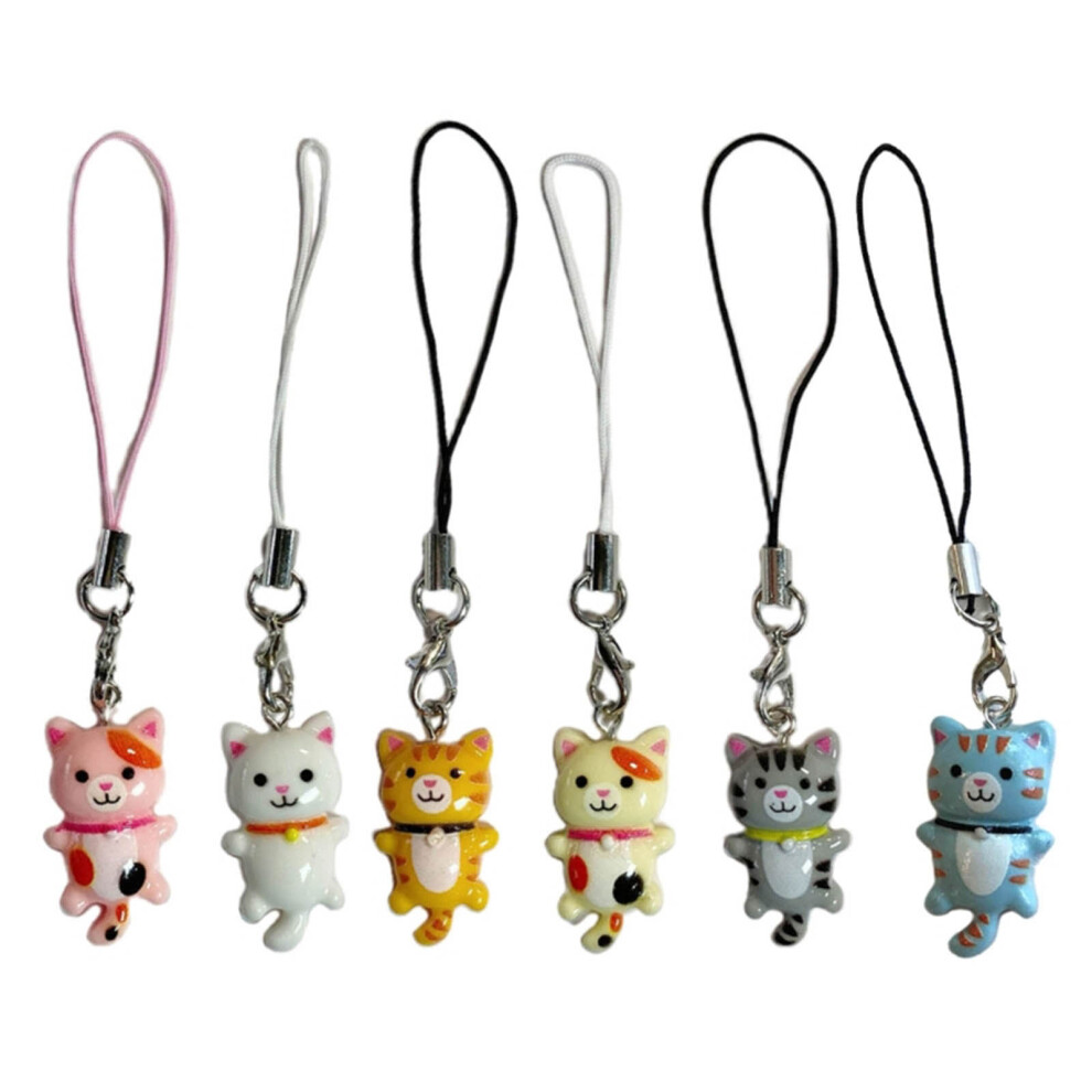B Resin Cat Keychain Adorable Cartoon 7755310081777