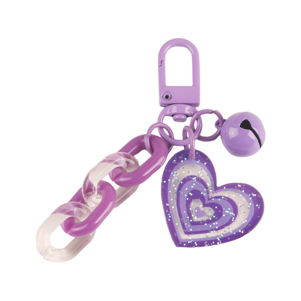 Acrylic Heart Pendant Keychain With-image-OPC-PJVS9RG-NEW