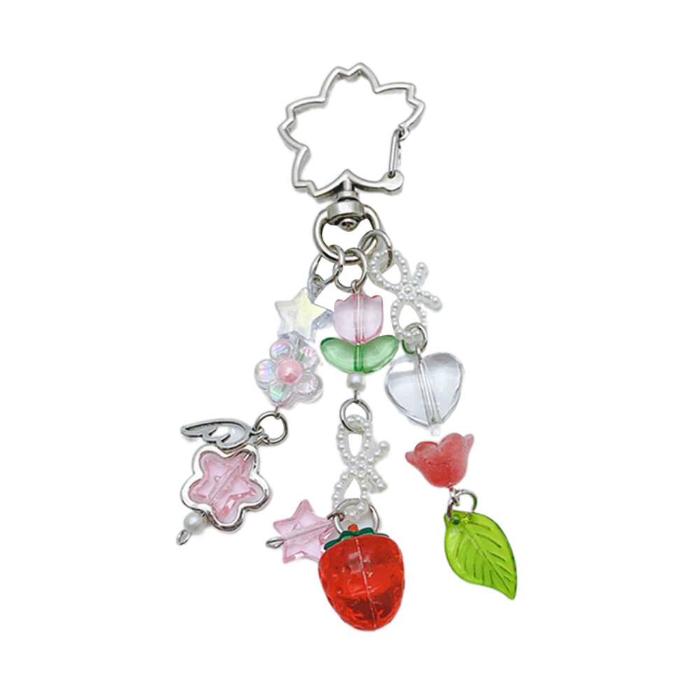 Strawberry Colorful Phone Chain Handmade Phone 7755310081647