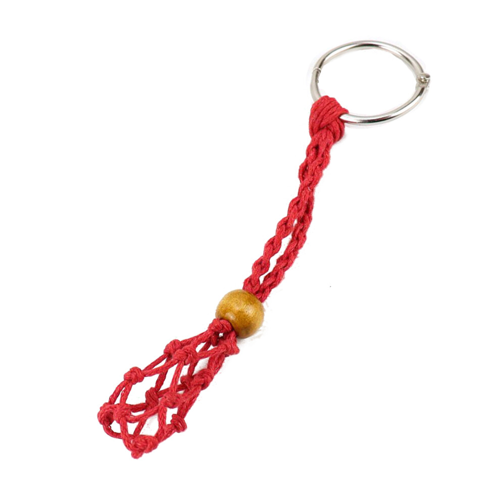 Red Keychain Unfinished String Lanyard Keychain 7755310080602