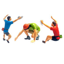 (3 pieces) 1/87 Rock Climbing Figures Resin Fairy Garden Layout Miniature