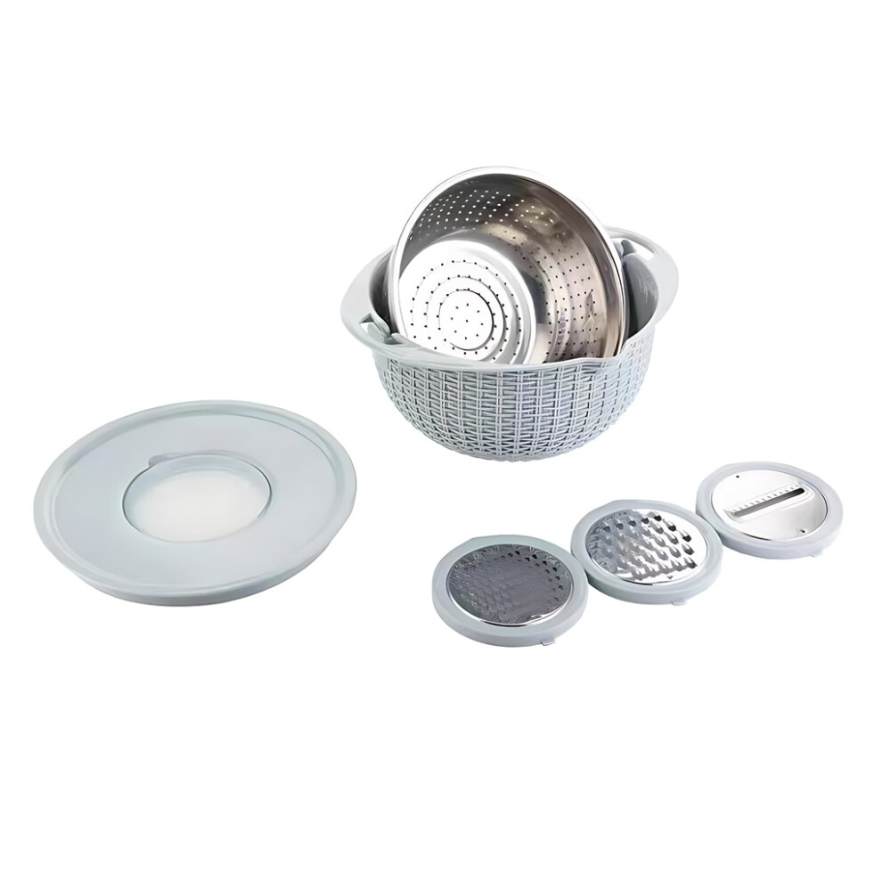 (blue) Multi-functional Colander With Replaceable Blades Easy To Clean And-image-OPC-PJVSCVX-NEW