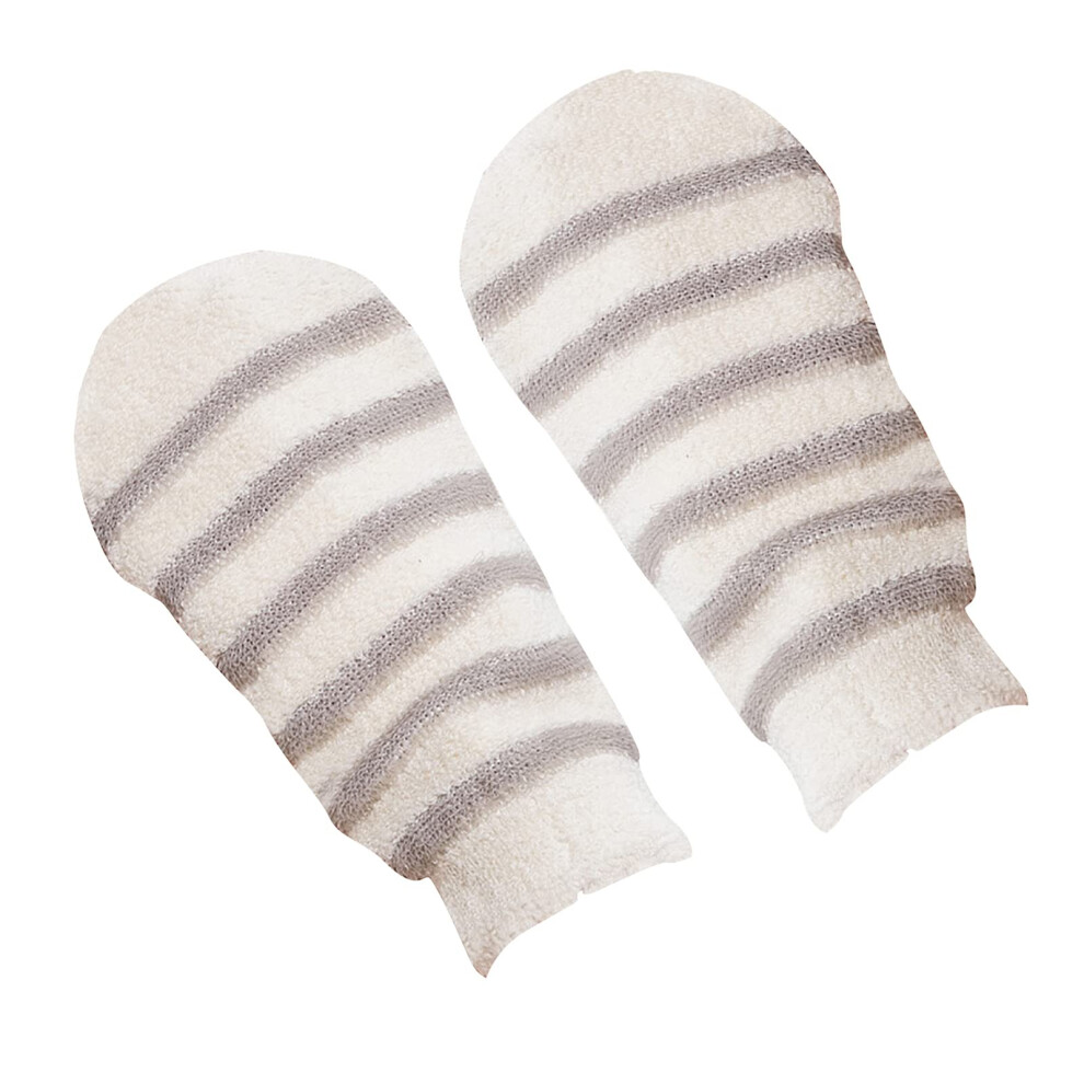 Peeling Mitt Exfoliating Glove for Body Scrub, Moisturizing Bath Mitt for Spa, Soft Flax Material, Resistance Massage Wash