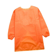 Children's Long-Sleeve Apron for Artists in Purple, Size S, Cotton, Durable Painter's Apron for Creative Children