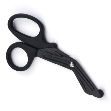Bandage Scissors Stainless Steel PP Plastic Multi-Purpose Medical First Aid Scissors Black for Home Emergencies
