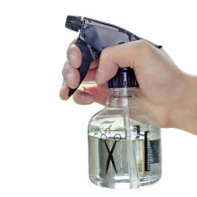 (Black and White, M) 250ml Fine Mist Hair Spray Bottle, Refillable Mister Spray Bottle for Hair Style, Hairdressing, Salon Barber Barbershop, Moisturizing Water