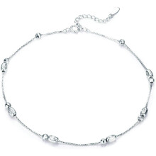 Fashion Slider Beads Anklet for Women Adjustable Leg Charm Bracelet Ankle Accessories in Colorful Designs