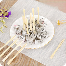 (Multicolor) 80PCS Disposable Catering Forks Fruit Stick Finger Food Pick