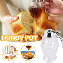 (Multicolor) 1PC Syrup And Dispenser Acrylic Honey Syrup Dispenser Honey Jar