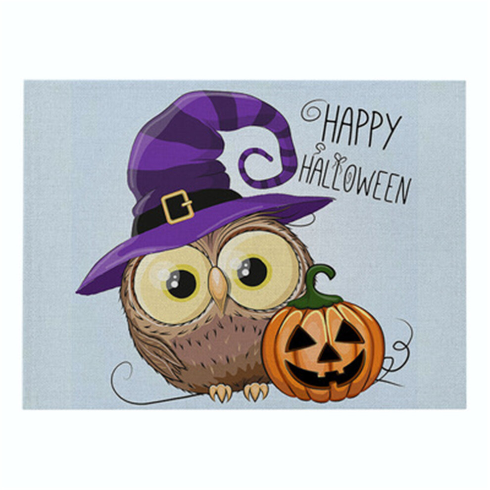 (B) Halloween Series And Linen Placemats Rectangular Western Place-image-OPC-PJVT5CC-NEW