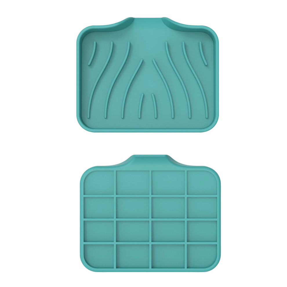 (Green) Soft Gel Soap Sponge For Sink Countertop Sink Storage Tray For Kitchen Or Bathroom-image-OPC-PJVT67H-NEW