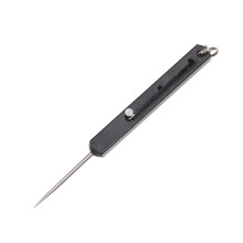 (Black) Multifunctional Retractable Portable Toothpick Outdoor Portable Telescopic Toothpick Tool Three Adjustment Fruit Label Disassembly Delivery