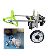 Cat Wheelchair for Hind Legs, Small Adjustable Mobility Aid, Supportive Rolling Assistance with Leg Braces and Hip Support