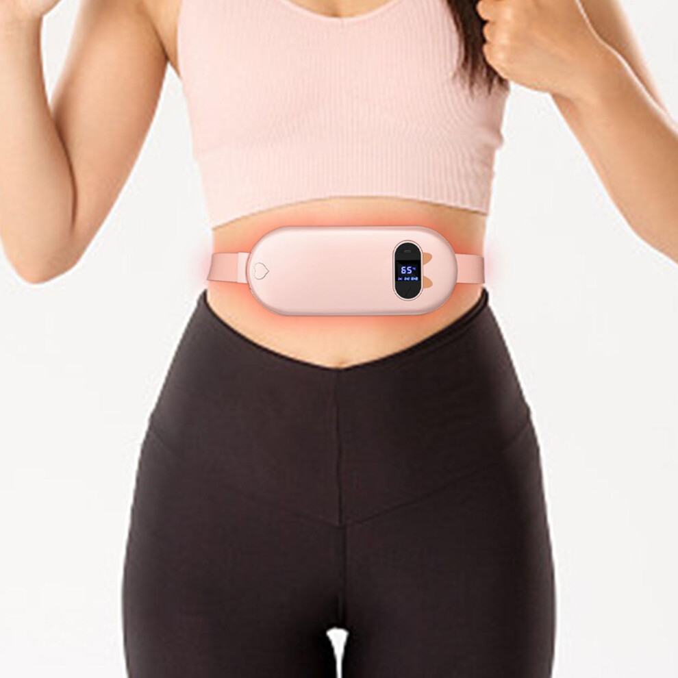 (Multicolor) Portable Menstrual Heating Pad, Heating Belt, Vibration Belt, During Cramps, Relieve Stomach Pain And Menstrual Period