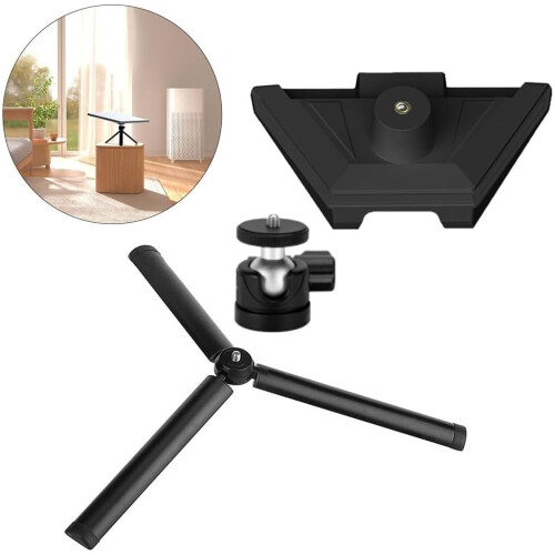 Mini Adjustable Aluminum Alloy Tripod Stand - Reliable Support for Installation and Setup 2