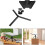 Mini Adjustable Aluminum Alloy Tripod Stand - Reliable Support for Installation and Setup 4