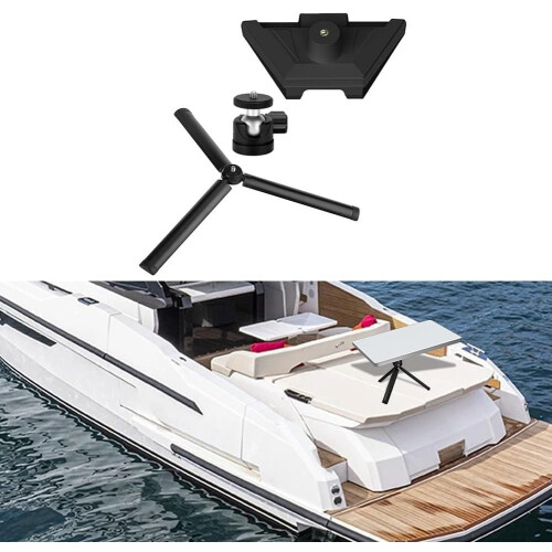 Mini Adjustable Aluminum Alloy Tripod Stand - Reliable Support for Installation and Setup 1