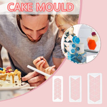 (Multicolor) Geometric Figure Cake Cutting Multifunctional Cake Cutter Cake Decoration