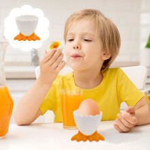 (Multicolor) Plastic Tray Table Cup For Breakfast Cute Chick Tray Cup