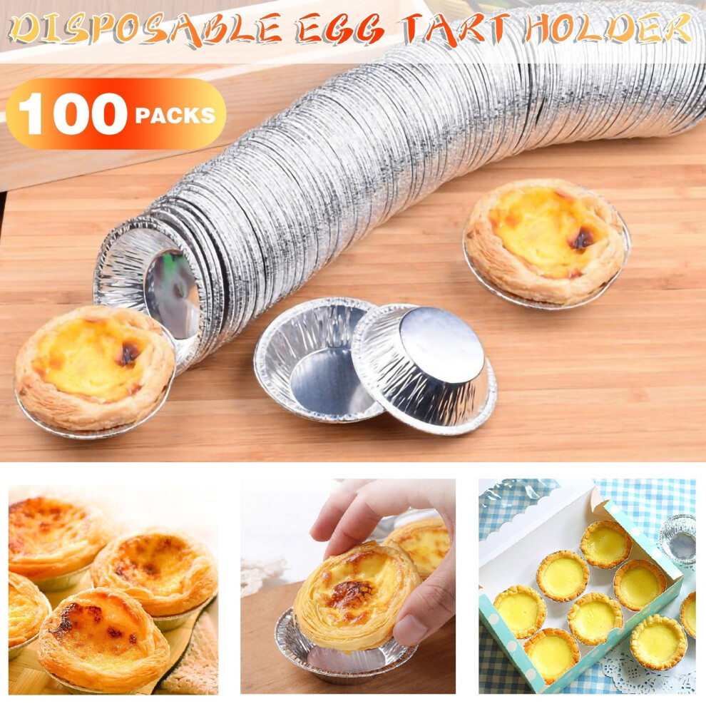 (Multicolor) Cookie Muffin Fresh Disposable Good Baking Molds Tin Foil Cake Cup 100pc