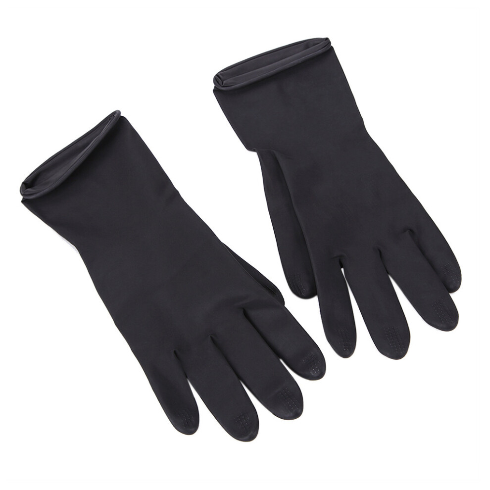 (L) Rubber Gloves Salon Hair Color Gloves Thick Protective 3041610236226