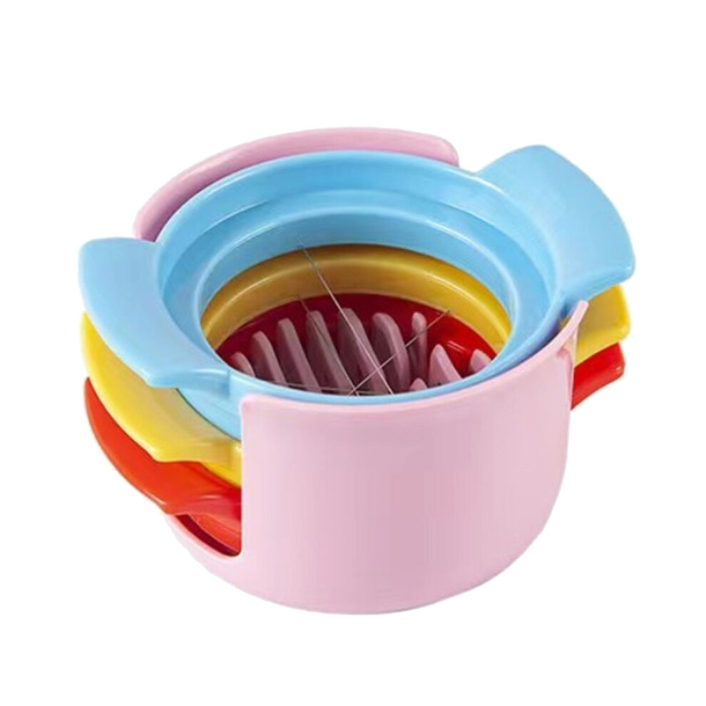 (Pink) Three In One Half And Fruit Cutter Multifunctional Household Fancy Shape Splitter-image-OPC-PJVTMTV-NEW